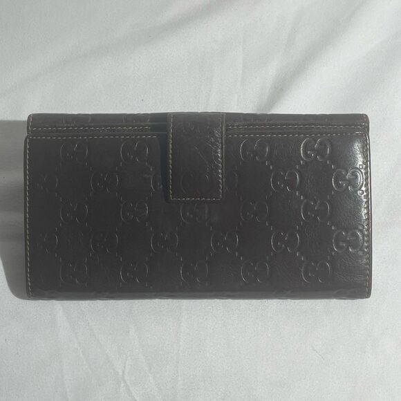 Gucci Interlocking G French Wallet Guccissima Leather Long - Picture 4 of 16